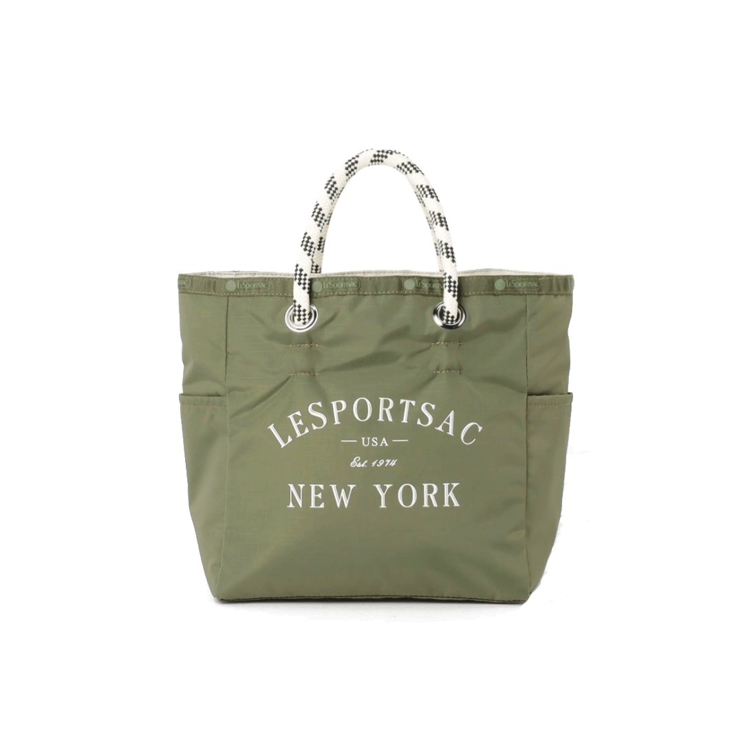 Birch/Olive Medium 2 Way Tote Bag