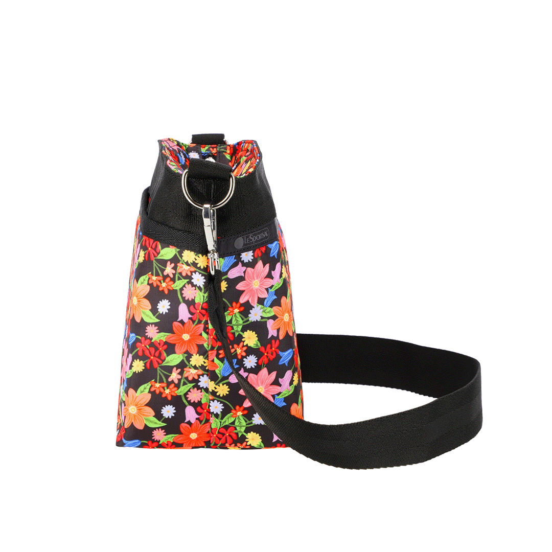 LeSportsac Painted Garden Small Bucket Crossbody Bag