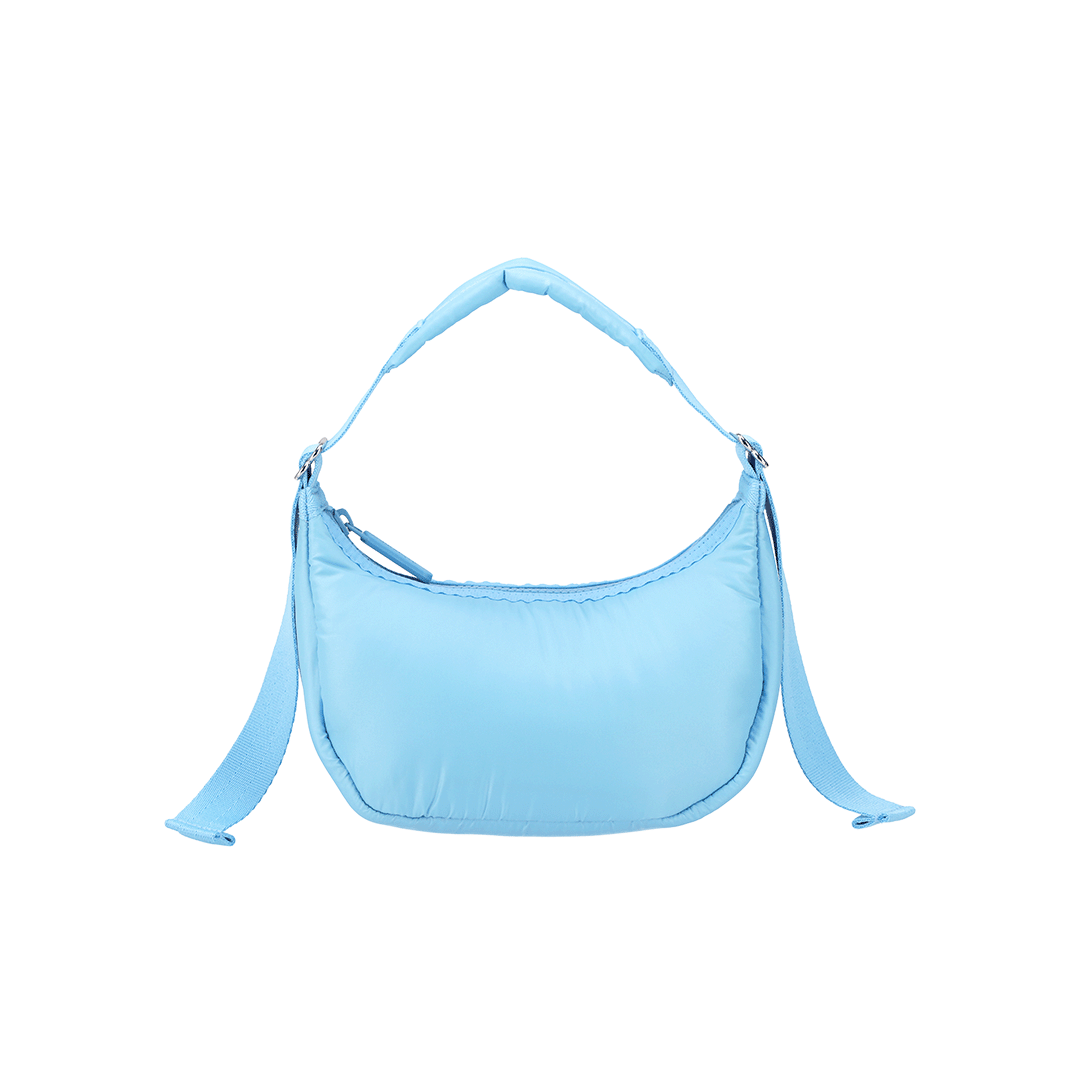 Baltic Sea Sheen Mini Crescent Hobo Bag