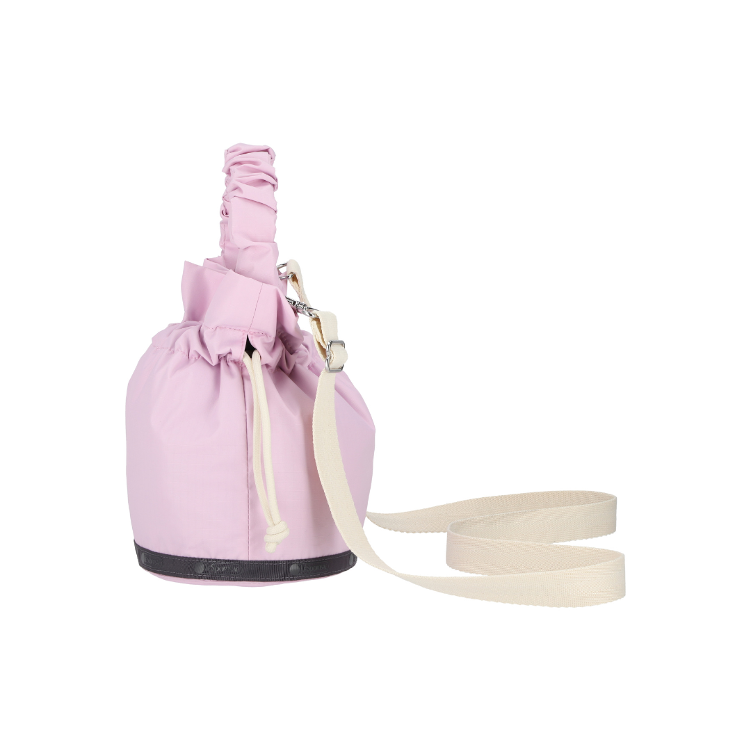Gather Handle Drawstring Crossbody Lilac/Sandbar Cord