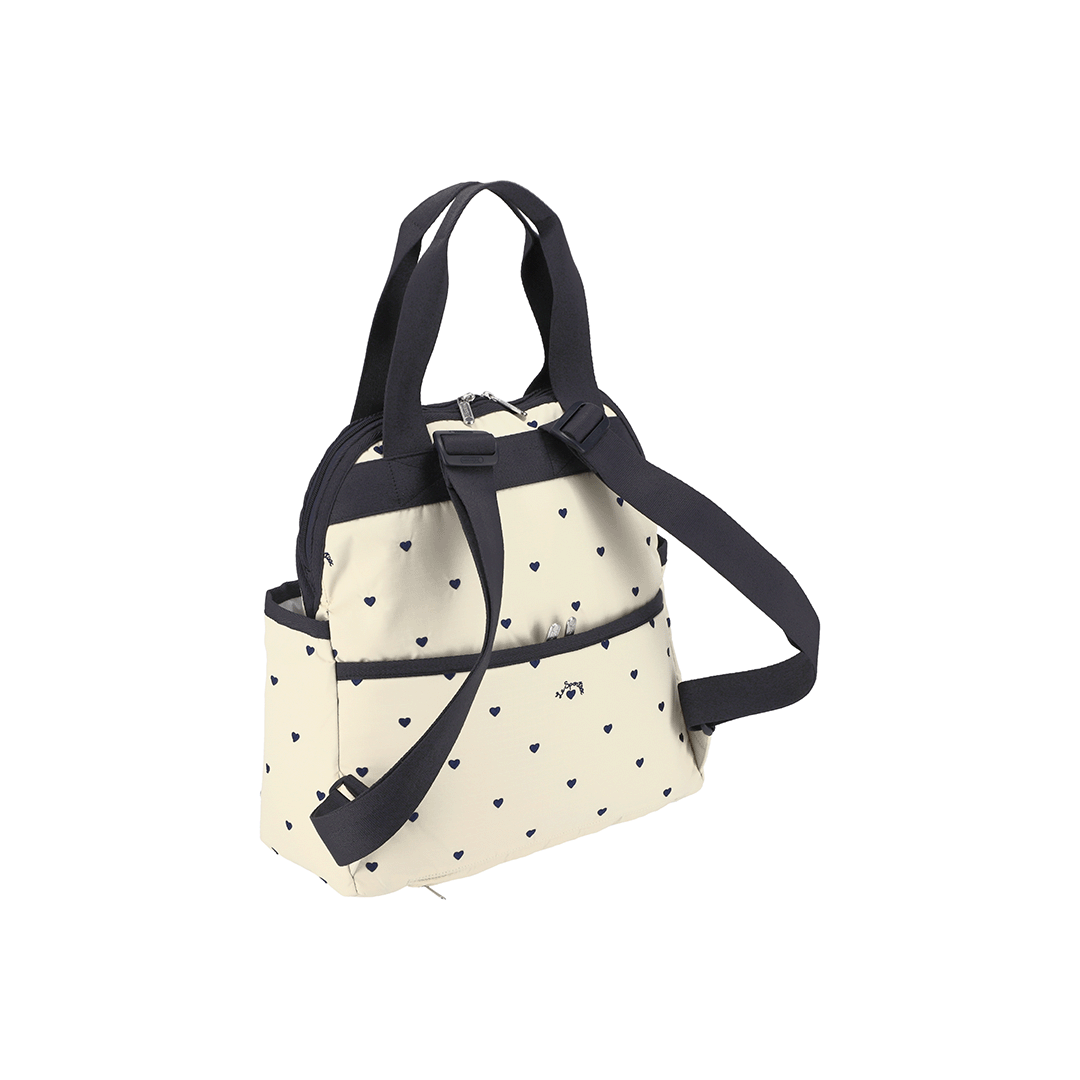 Navy Swiss Heart Double Trouble Backpack