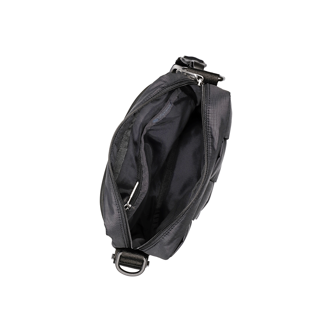 Black Weave Small Convertible Box Bag