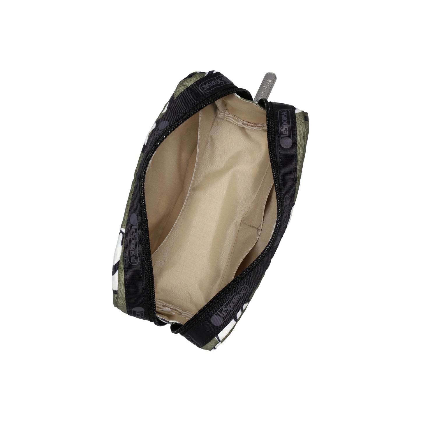Rectangular Cosmetic Olive Floral Silhouette