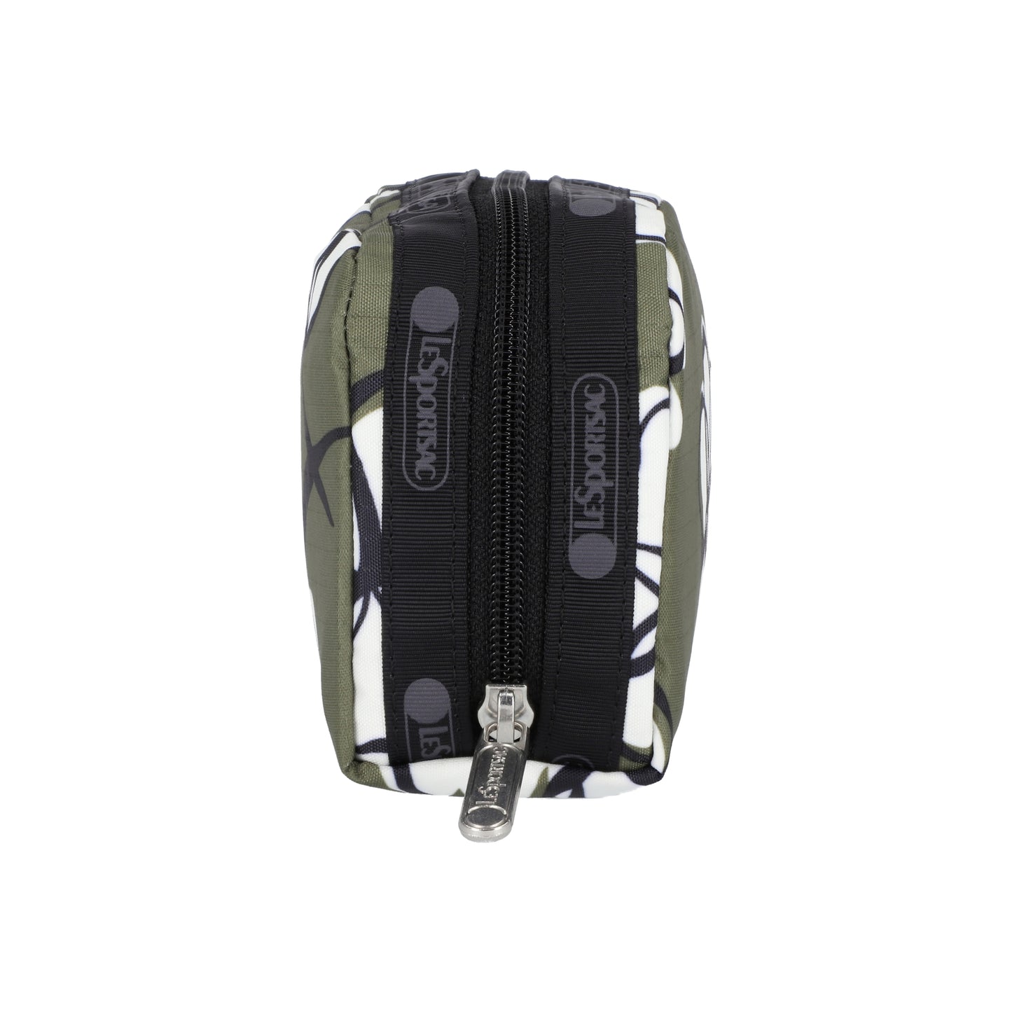 Rectangular Cosmetic Olive Floral Silhouette