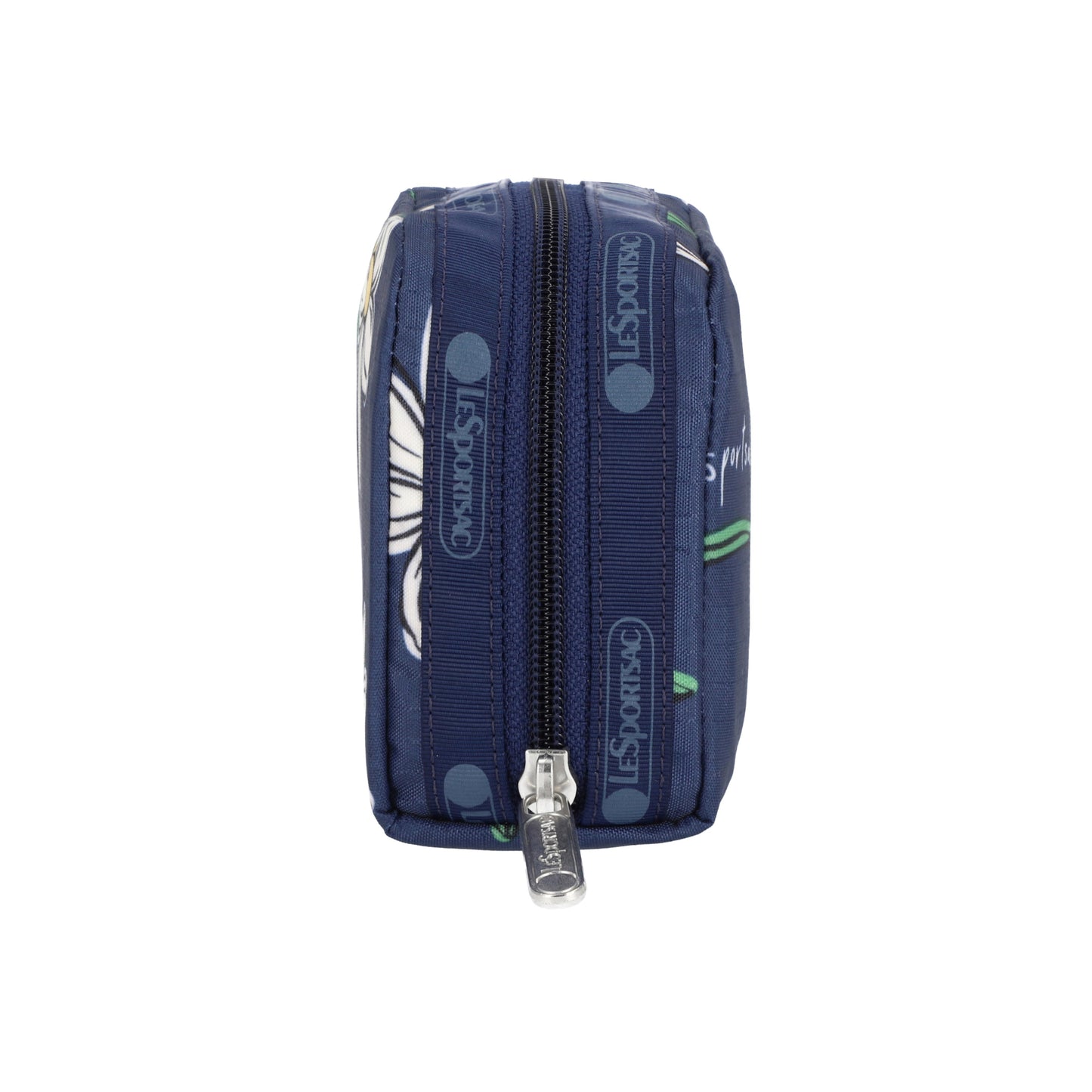 Rectangular Cosmetic Floral Blooms Navy