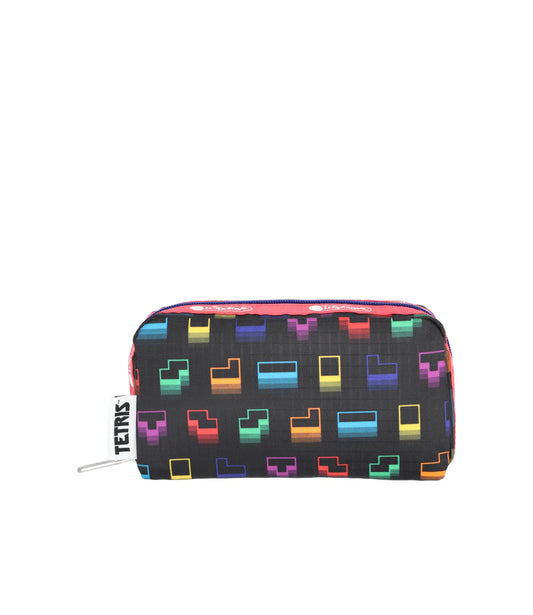 LeSportsac x Tetris Rectangular Cosmetic Falling Blocks/Pink