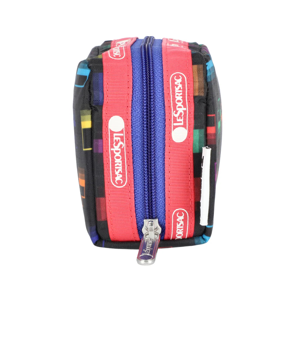 LeSportsac x Tetris Rectangular Cosmetic Falling Blocks/Pink