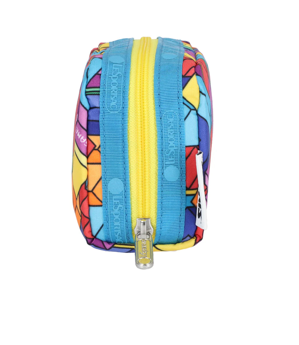 LeSportsac x Tetris Rectangular Cosmetic Tetrimino City Blocks/Turquoise