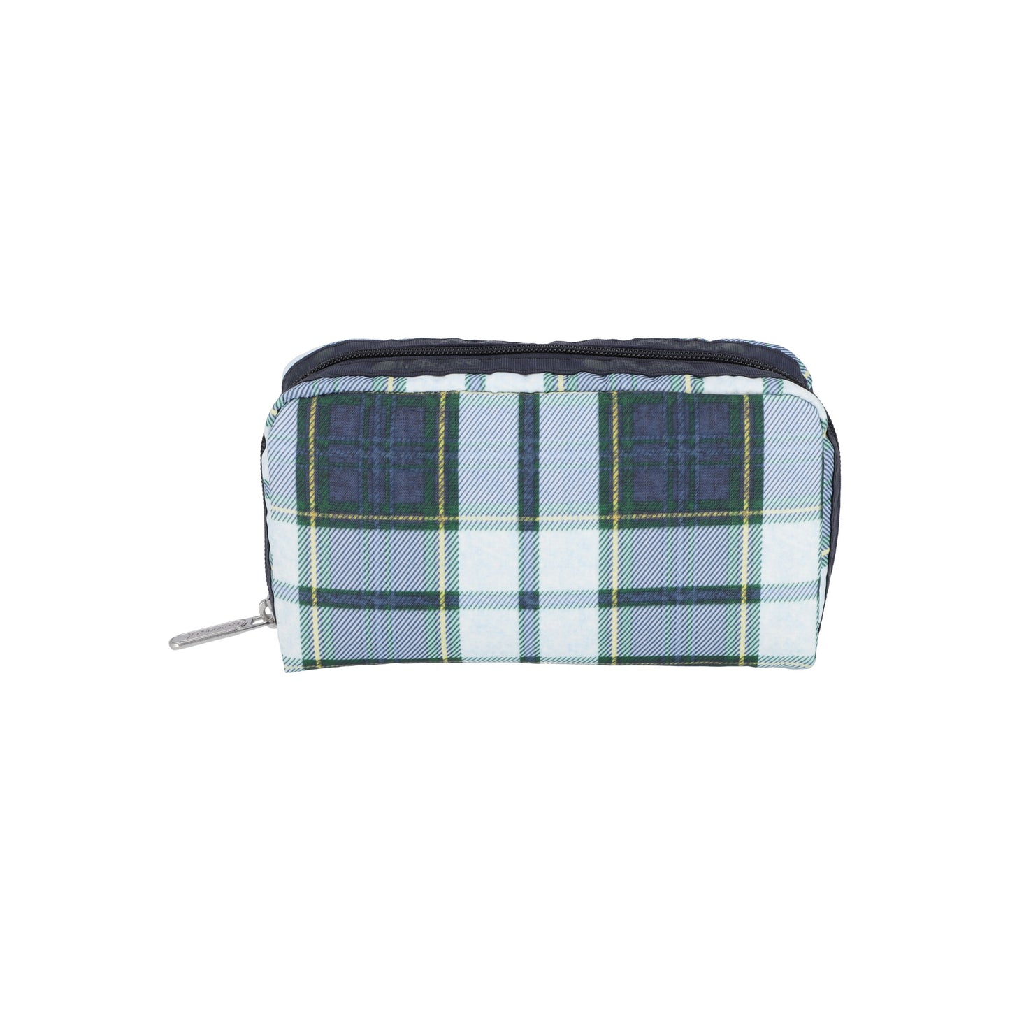 Deep Blue Tartan Rectangular Cosmetic