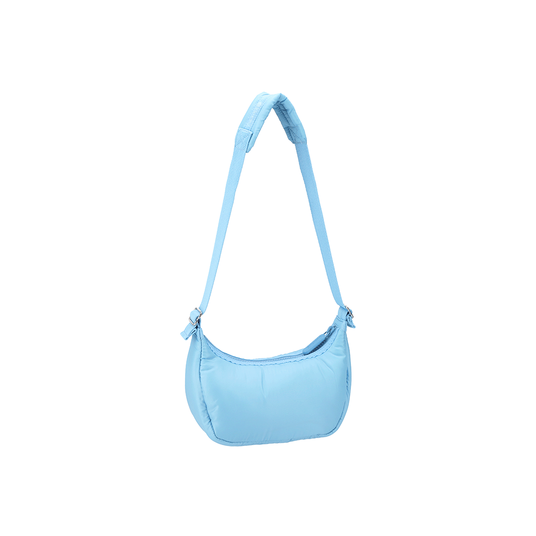 Baltic Sea Sheen Mini Crescent Hobo Bag