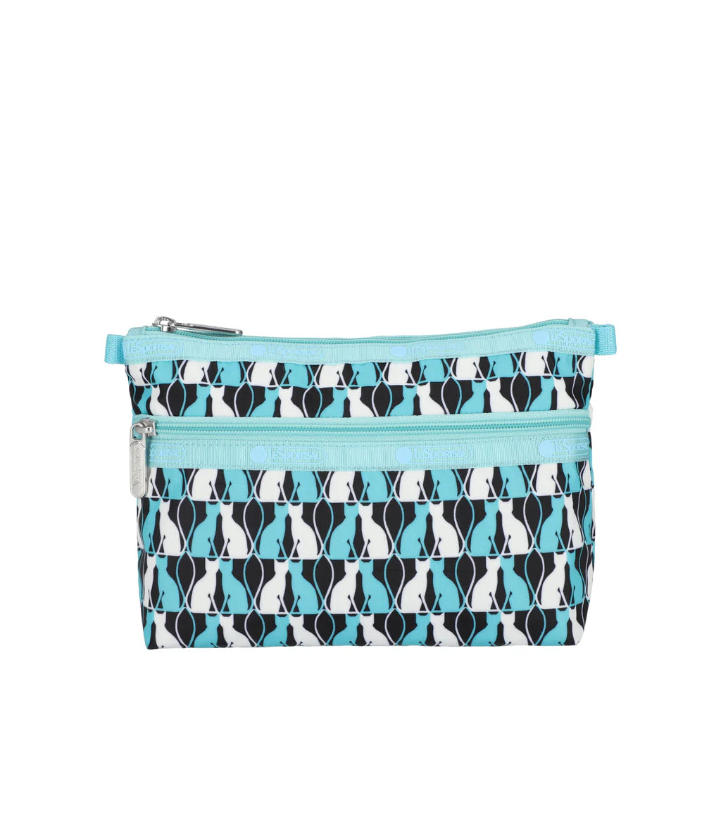 Cosmetic Clutch Mirroring Cats