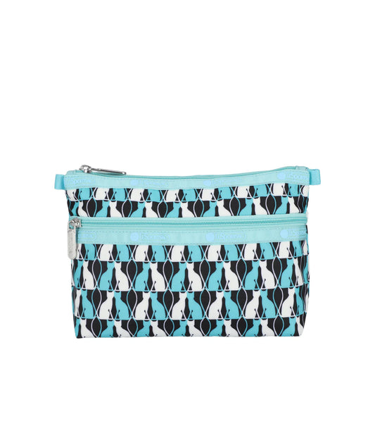 Cosmetic Clutch Mirroring Cats
