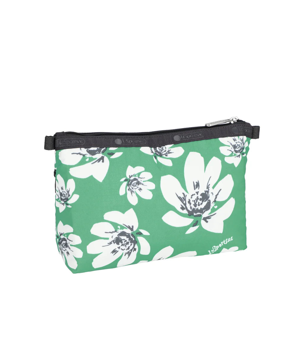 Cosmetic Clutch Tropical Garden Green