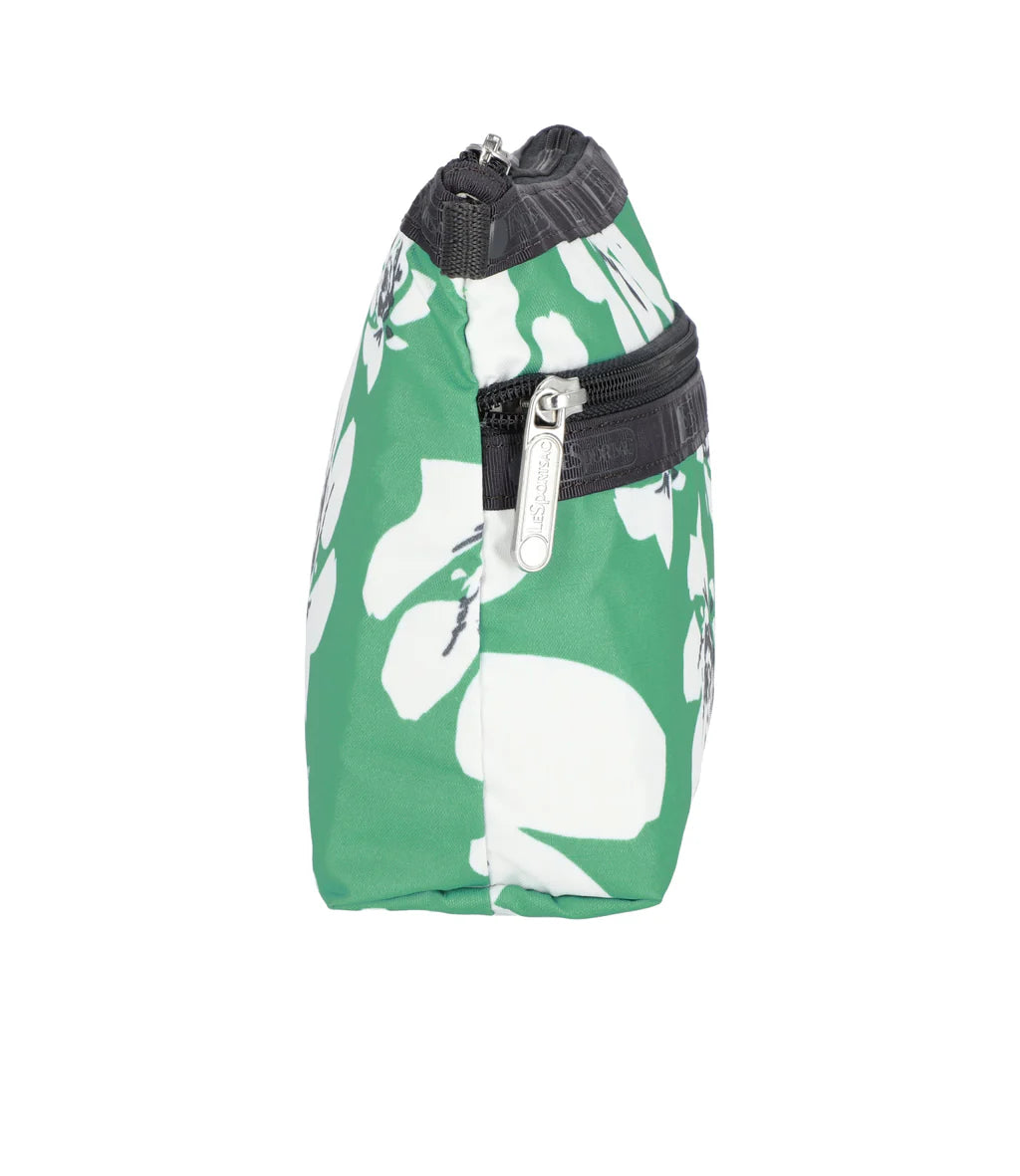 Cosmetic Clutch Tropical Garden Green