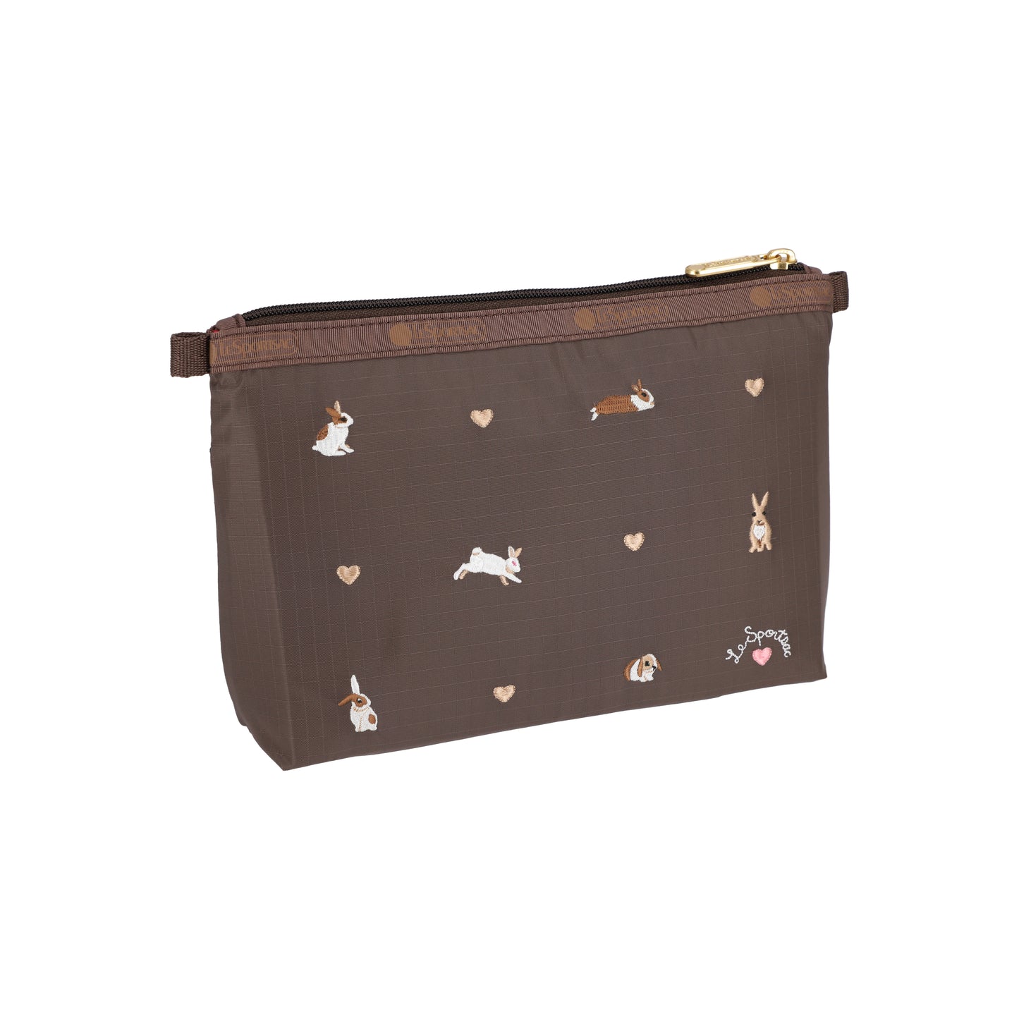 Cosmetic Clutch Bunny Embroidery