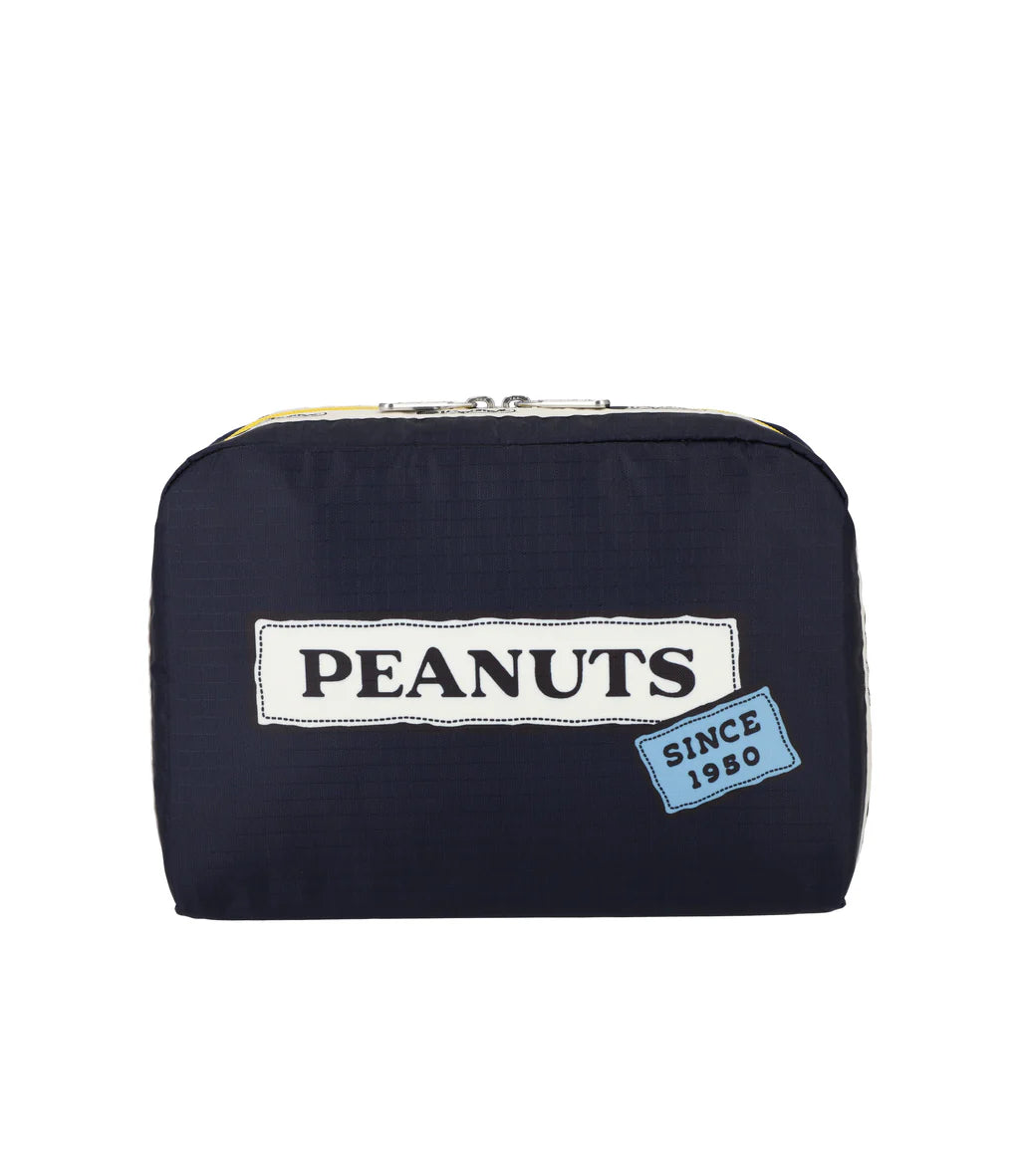 LeSportsac x Peanuts Extra Large Rectangle Cosmetic Peanuts Patchwork