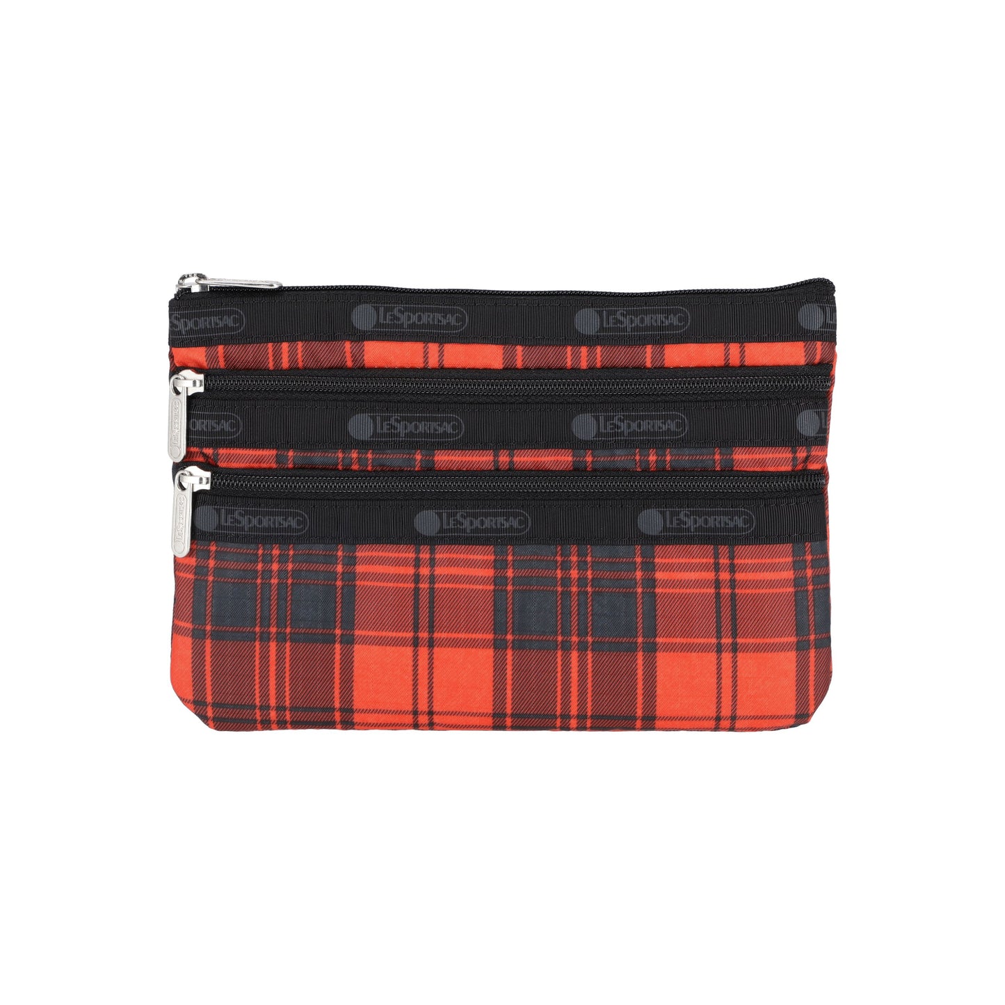 Red Tartan 3 Zip Cosmetic
