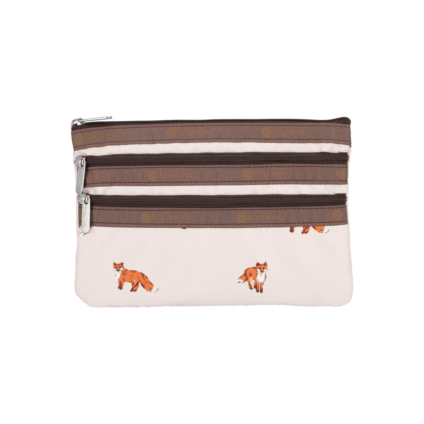 3-Zip Cosmetic Dashing Foxes