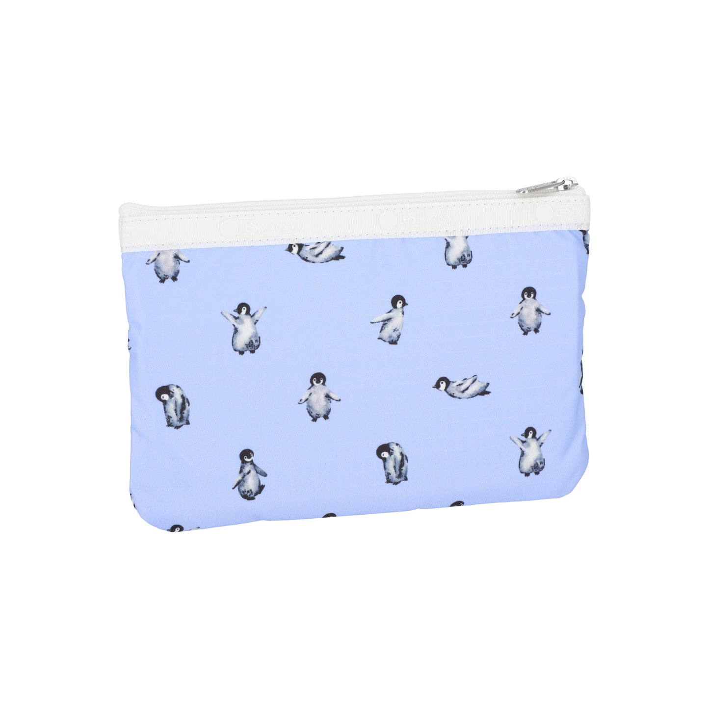 3 Zip Cosmetic Petite Penguins White