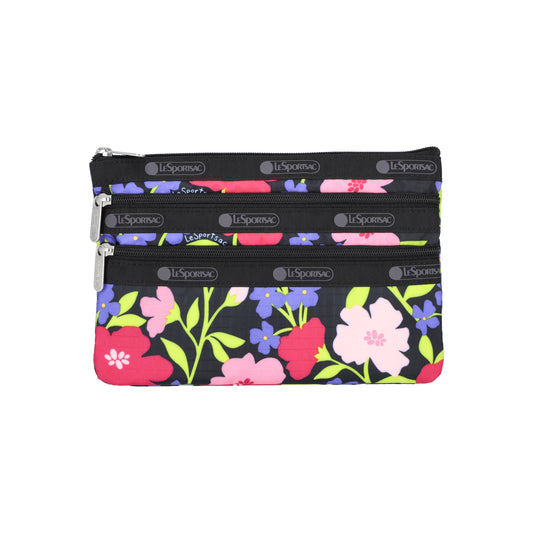 3-Zip Cosmetic Vibrant Blooms
