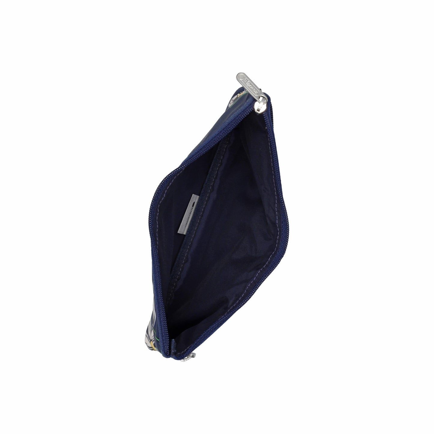 3-Zip Cosmetic Floral Blooms Navy