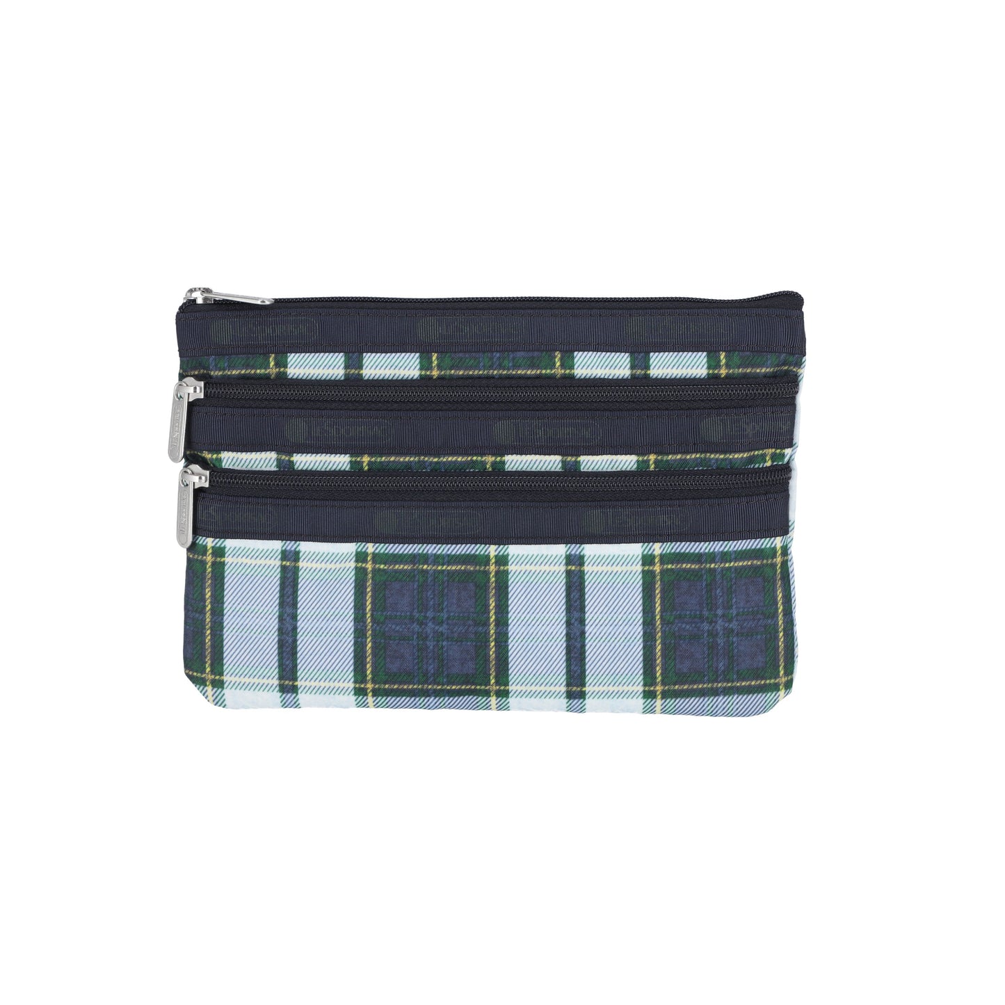 Deep Blue Tartan 3 Zip Cosmetic
