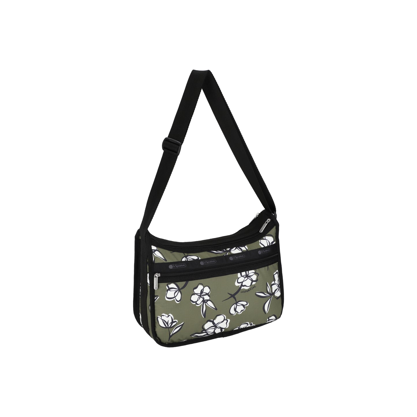 Deluxe Everyday Bag Olive Floral Silhouette