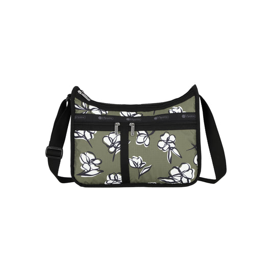 Deluxe Everyday Bag Olive Floral Silhouette