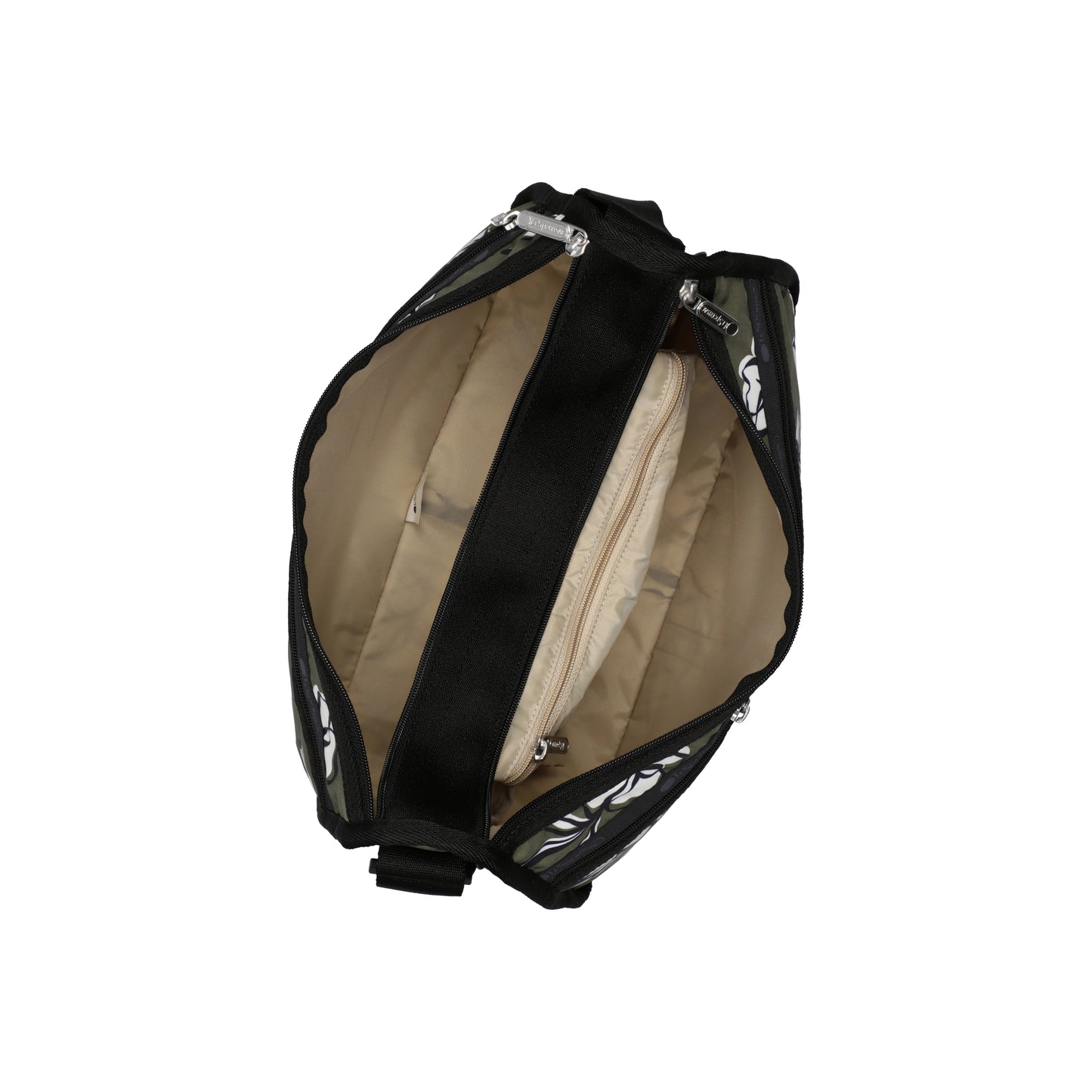 Deluxe Everyday Bag Olive Floral Silhouette