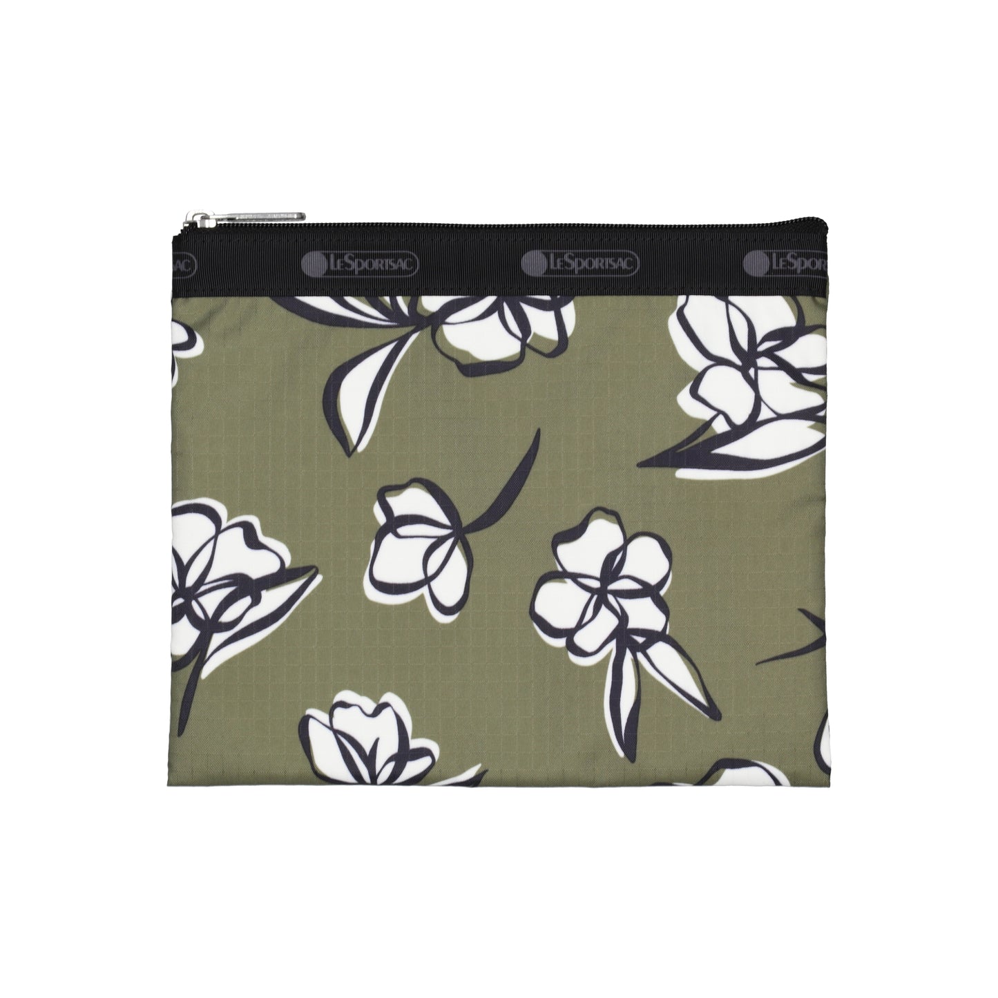 Deluxe Everyday Bag Olive Floral Silhouette