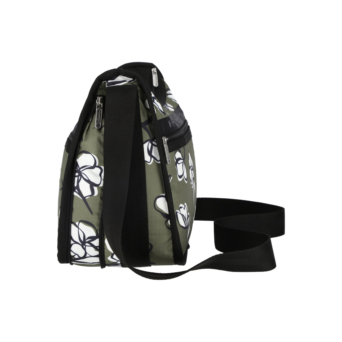 Deluxe Everyday Bag Olive Floral Silhouette