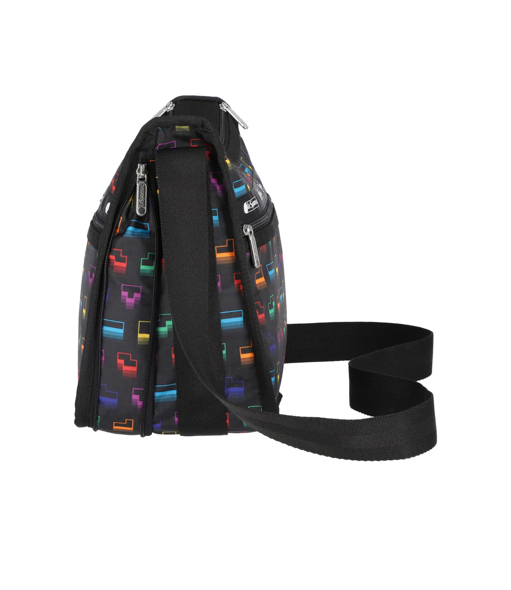LeSportsac x Tetris Deluxe Everyday Bag Tetris Falling Blocks