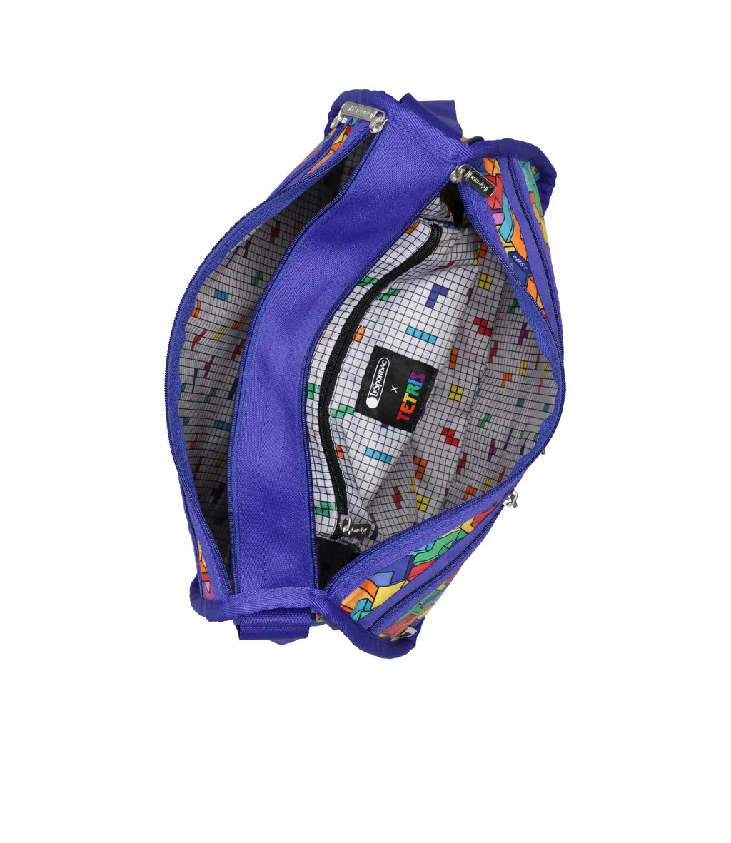 LeSportsac x Tetris Deluxe Everyday Bag Tetrimino City Blocks