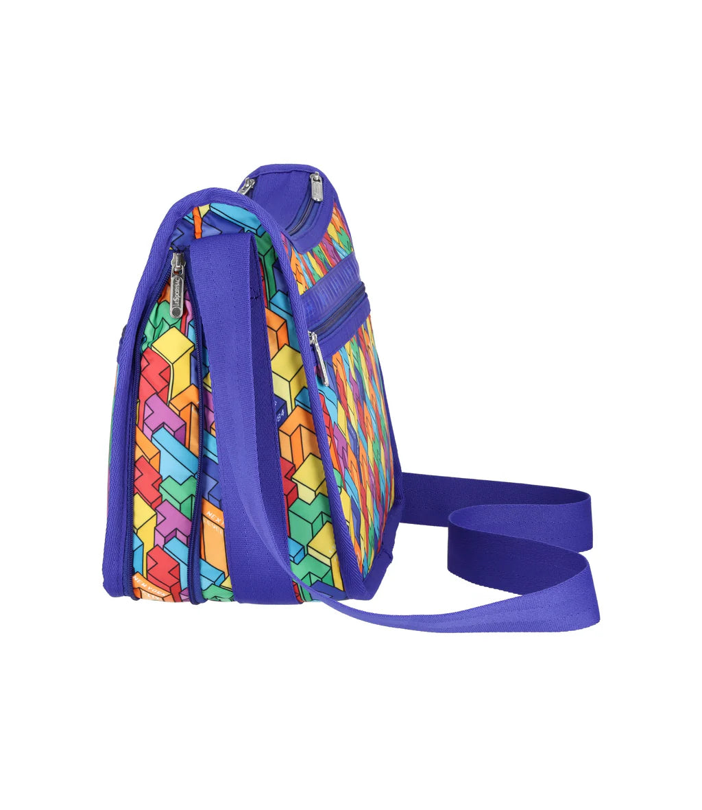 LeSportsac x Tetris Deluxe Everyday Bag Tetrimino City Blocks