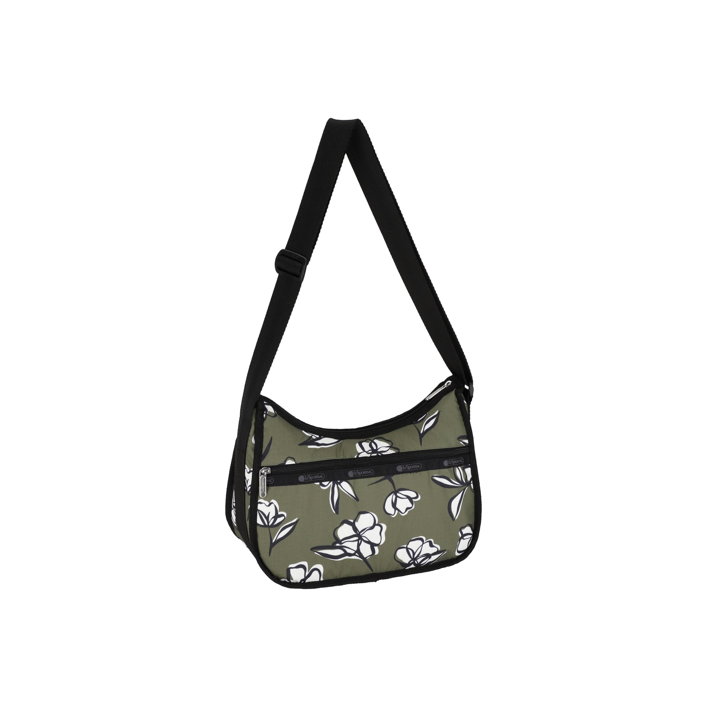 Classic Hobo Olive Floral Silhouette