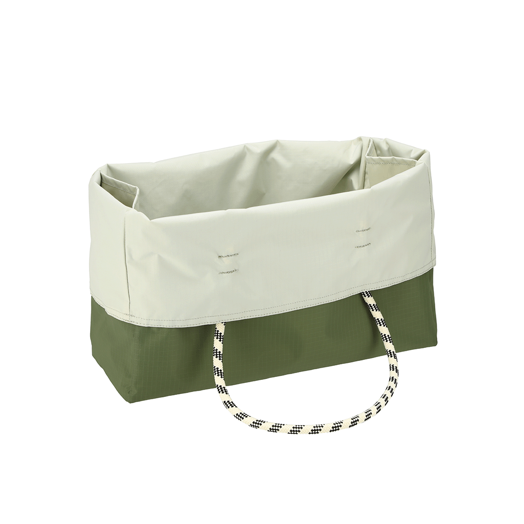 Birch/ Olive Large 2-Way Tote Bag