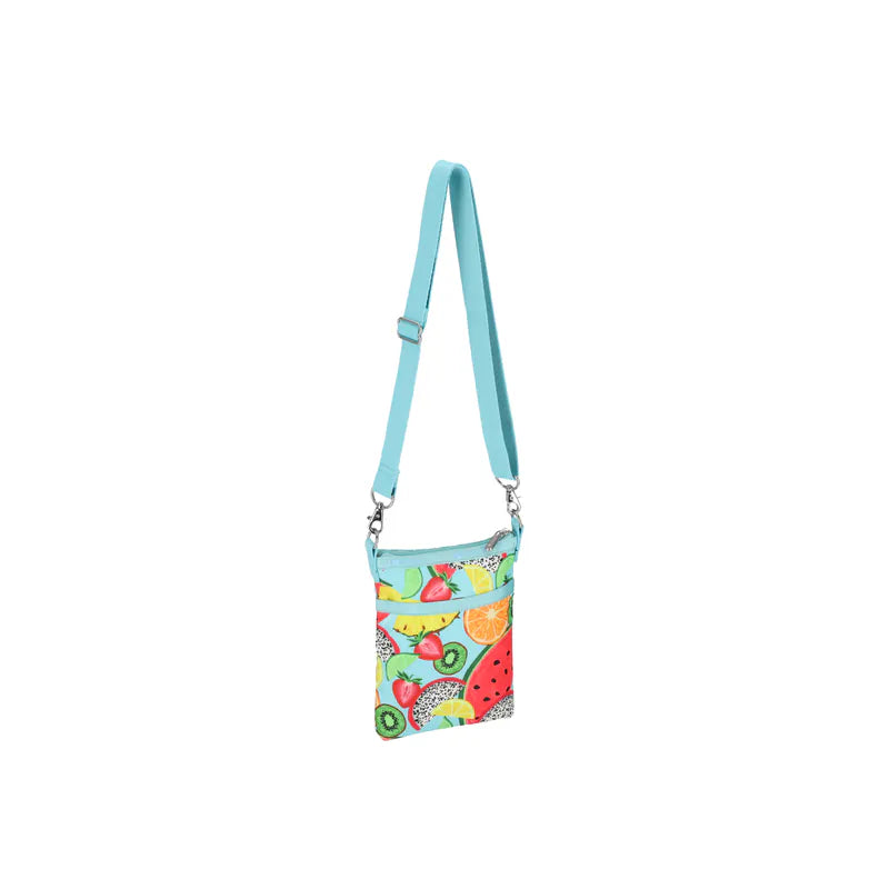 3 Zip Crossbody Tropical Fruits