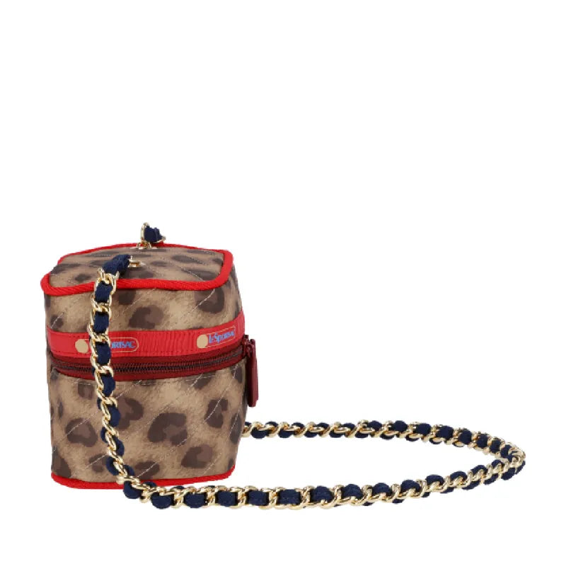 Square Vanity Bag Smoke Heart Leopard