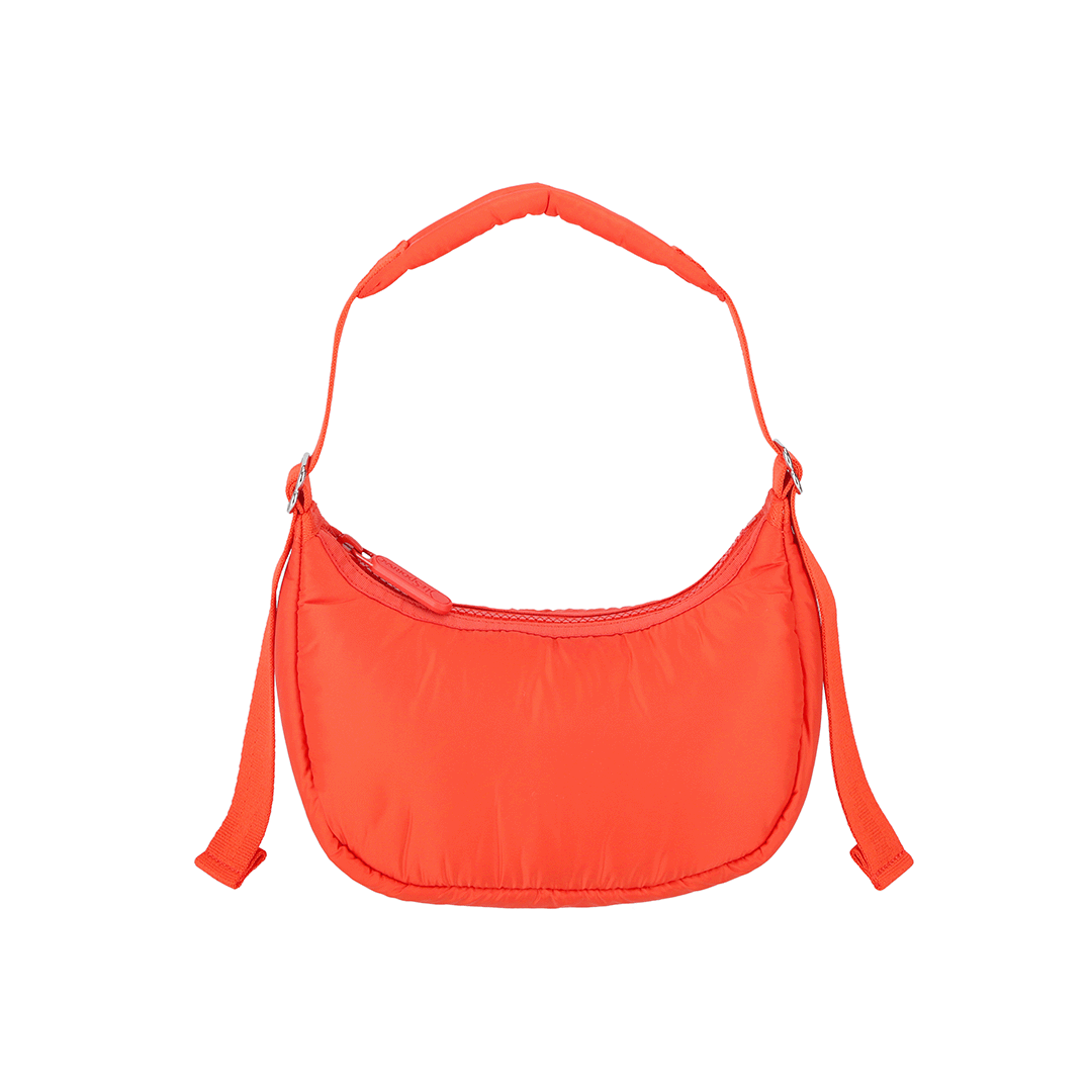 Watermelon Sheen Mini Crescent Hobo Bag