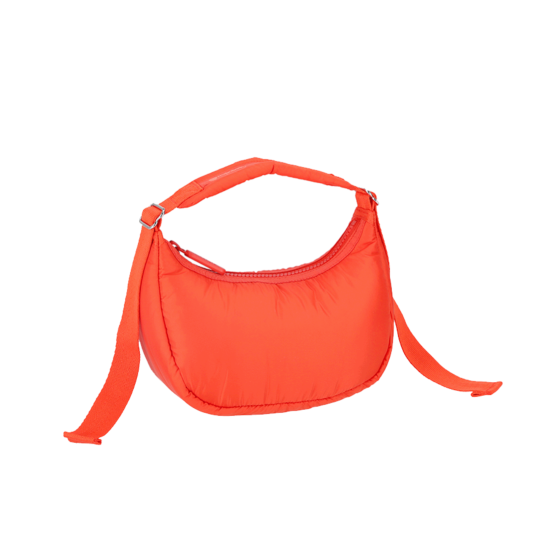 Watermelon Sheen Mini Crescent Hobo Bag