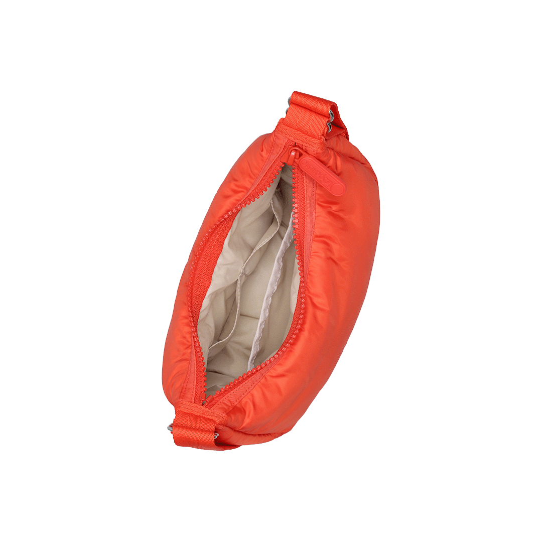 Watermelon Sheen Mini Crescent Hobo Bag