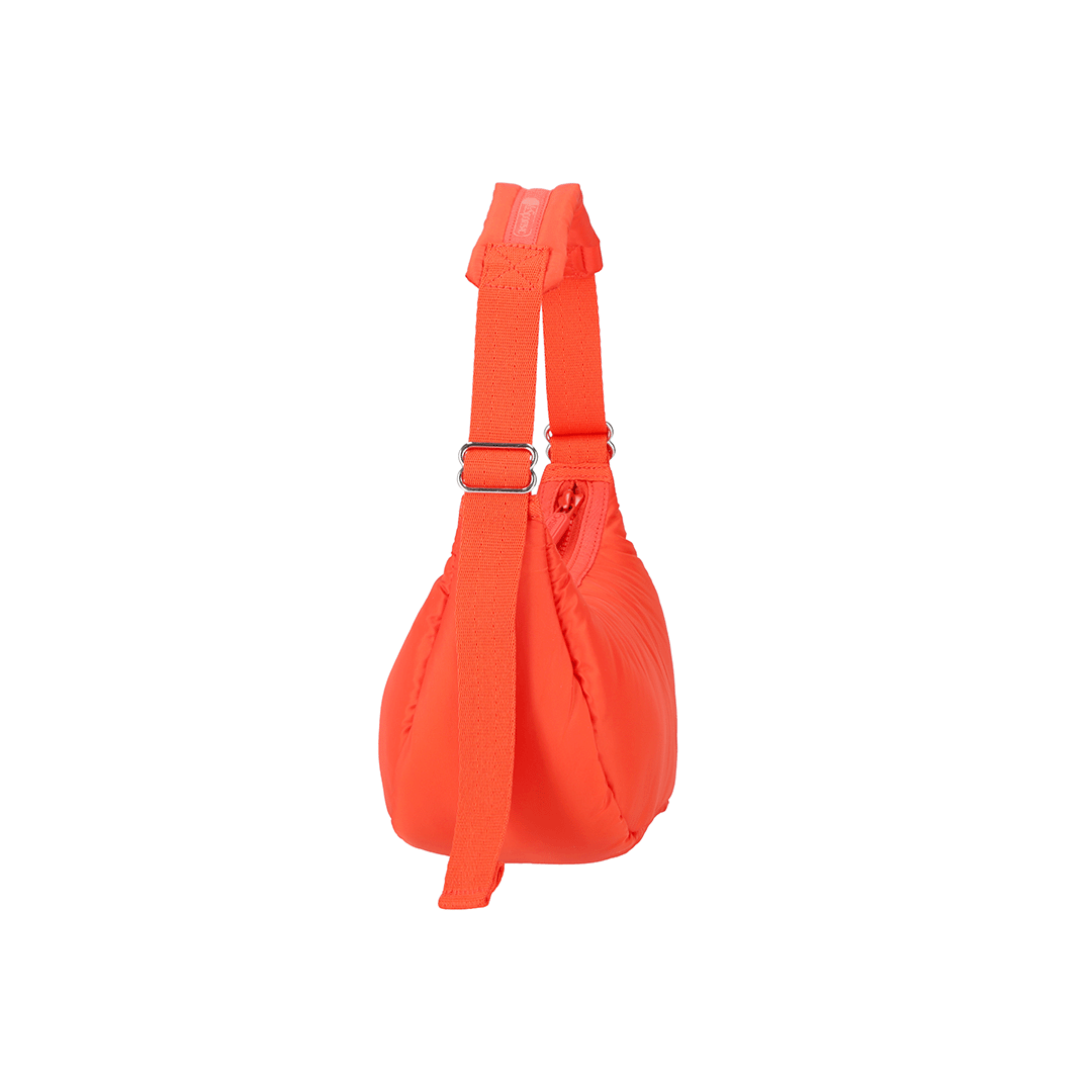 Watermelon Sheen Mini Crescent Hobo Bag