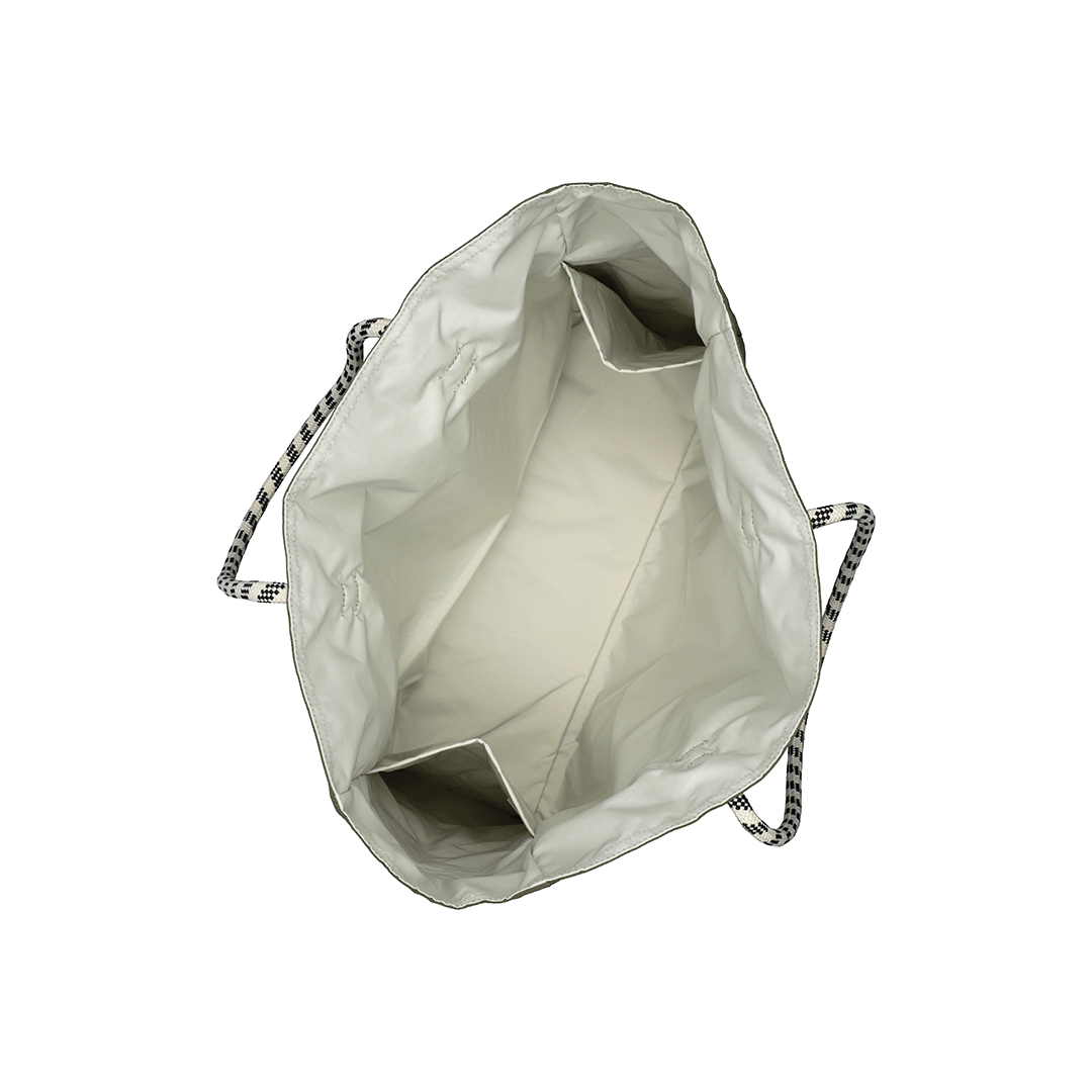 Birch/ Olive Large 2-Way Tote Bag