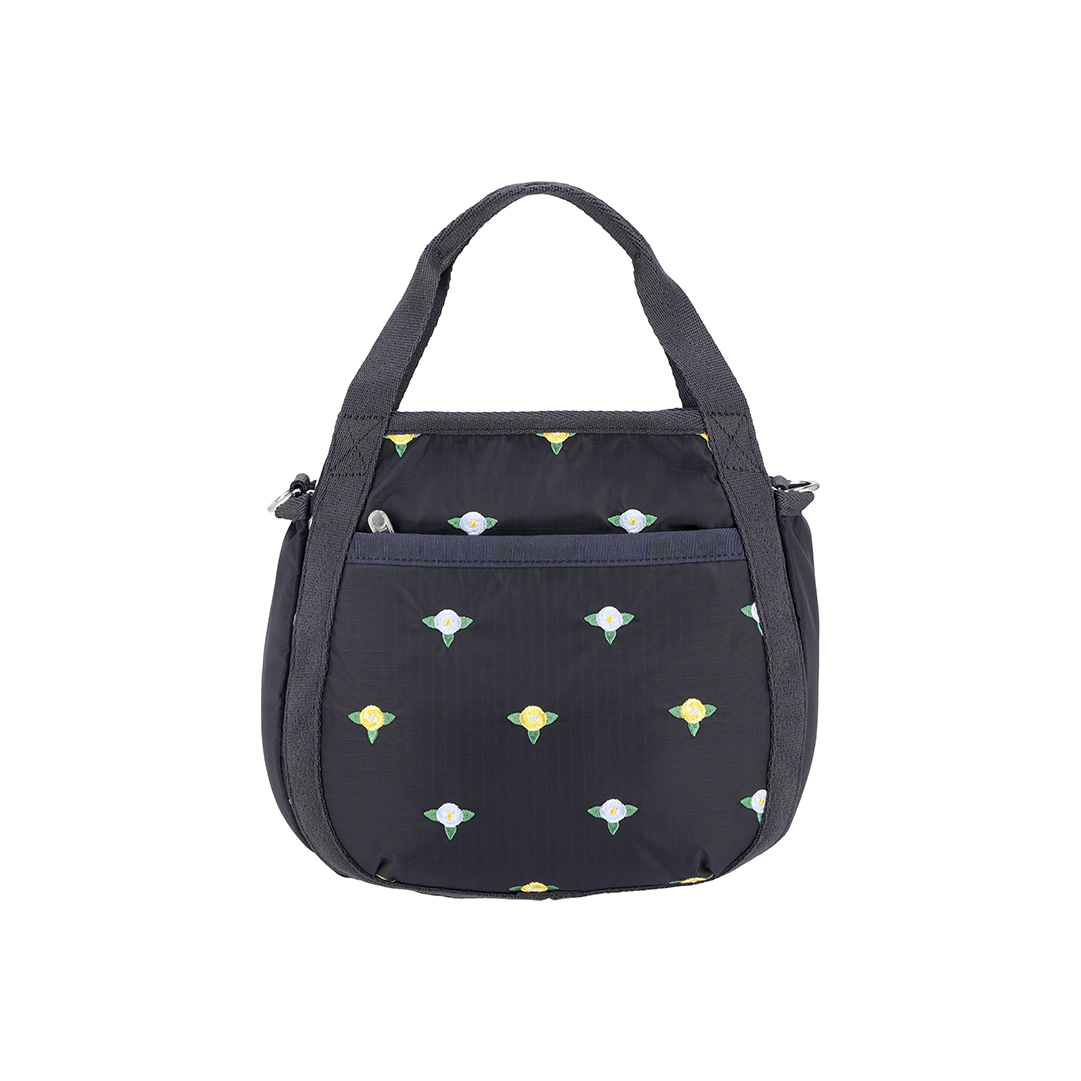 Peony Embroidery Small Jenni Top Handles Crossbody Bag