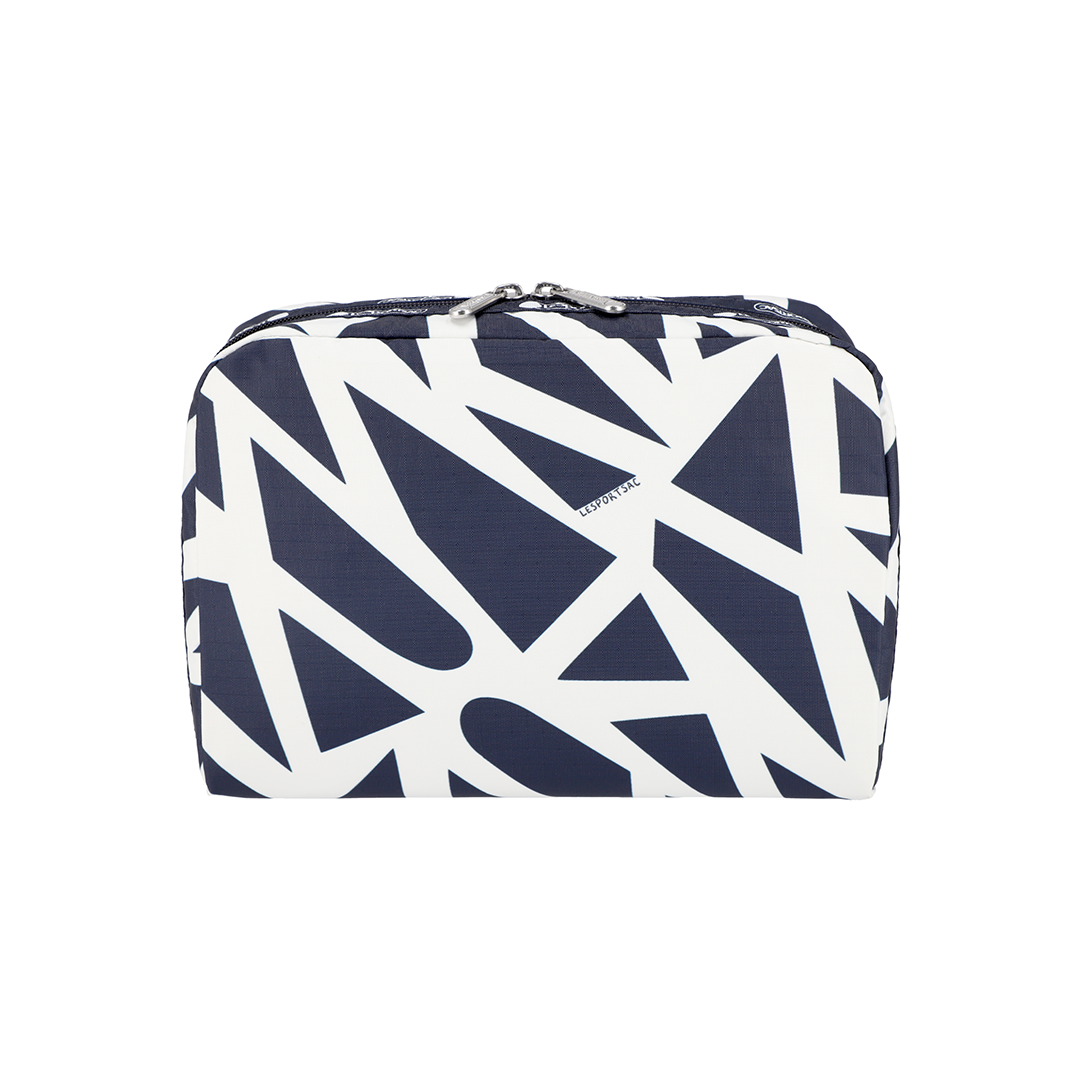 Terrazzo Geo Extra Large Rectangular Cosmetic Pouch