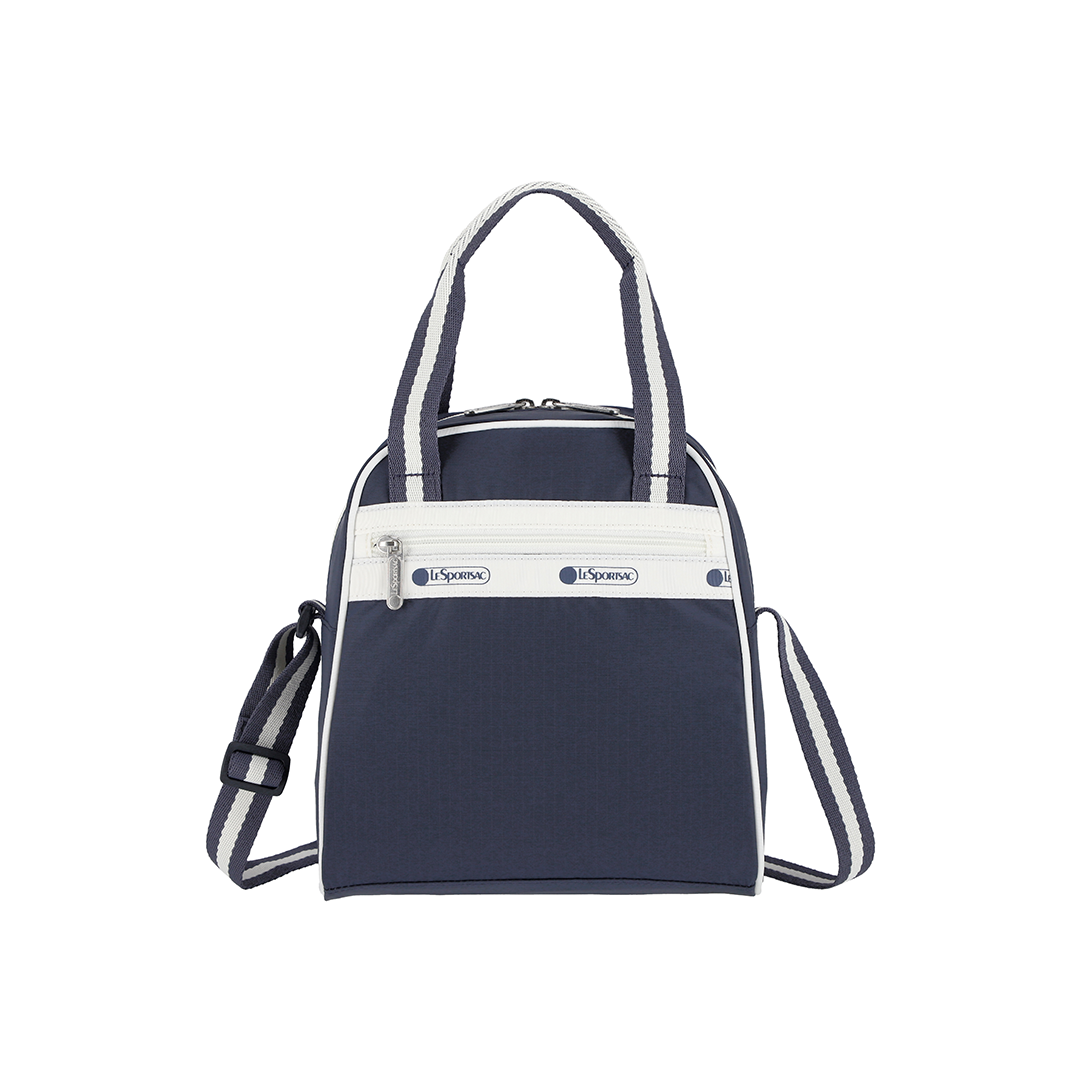 Spectator Deep Blue N/S Mini Satchel Top Handles Crossbody Bag