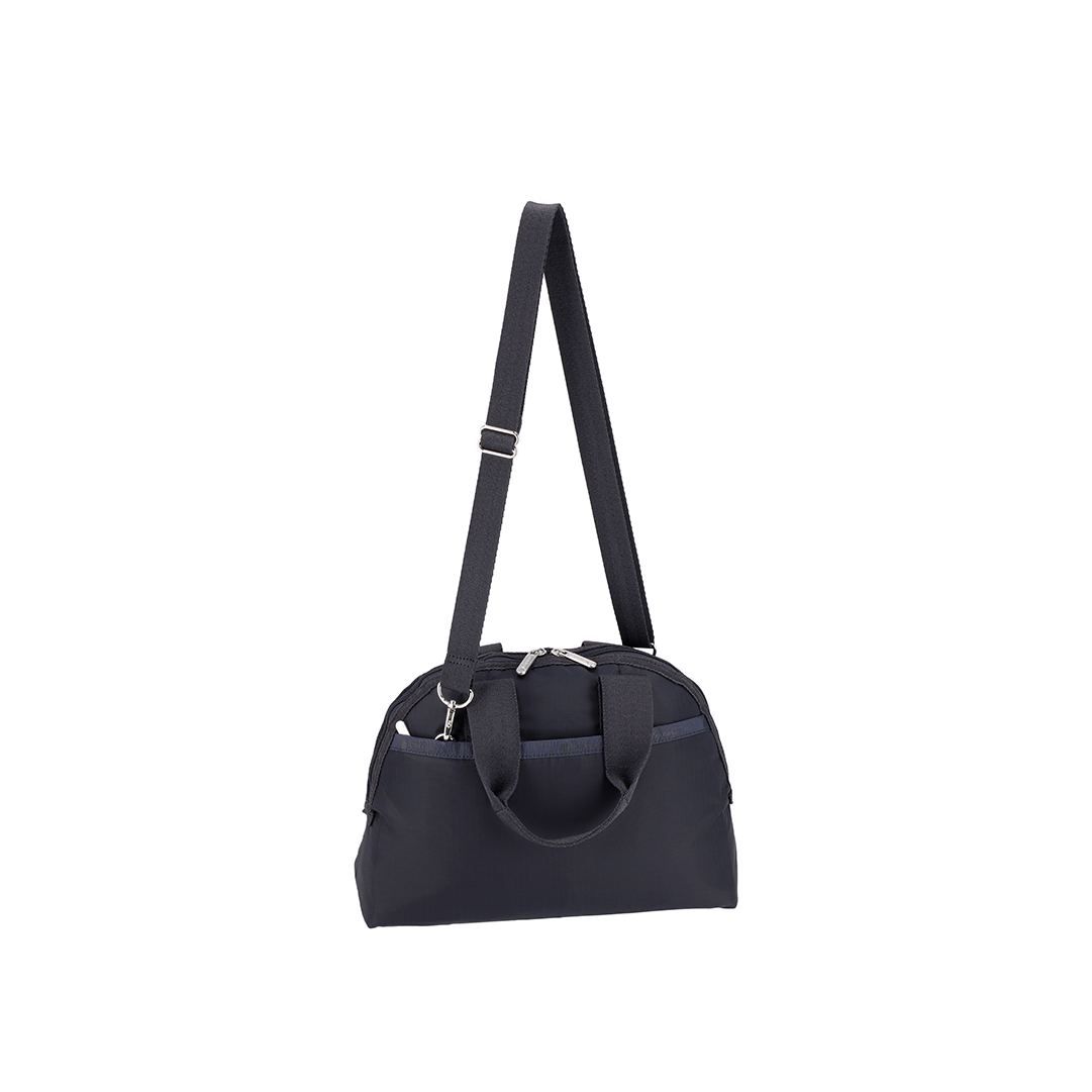 Peony Embroidery York Satchel Top Handles Crossbody Bag