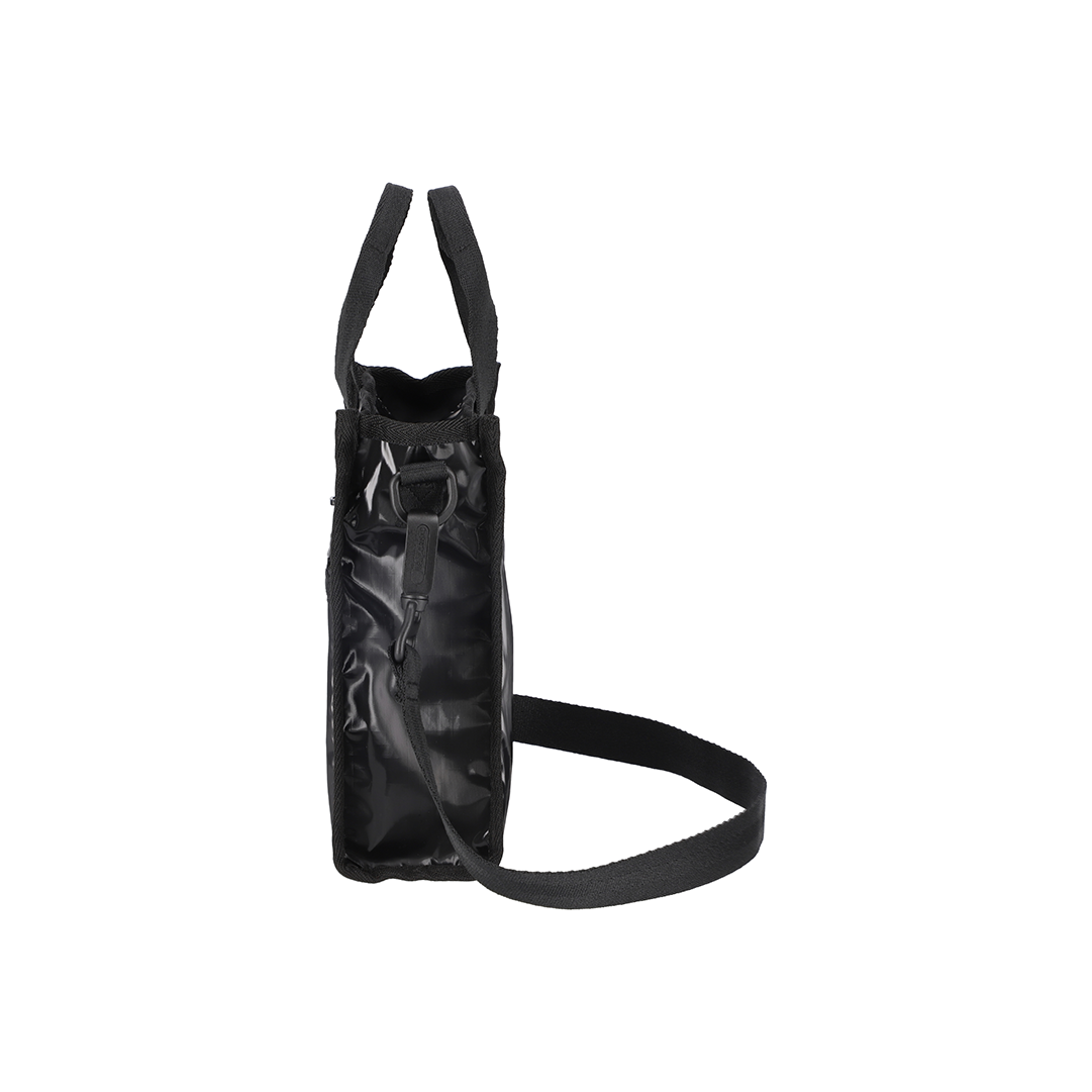 Black Shine Mini N/S Tote Bag