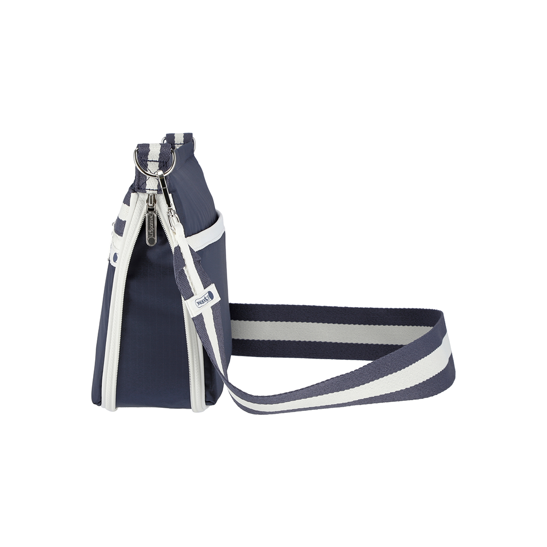 Spectator Deep Blue East West Zipper Crossbody Bag