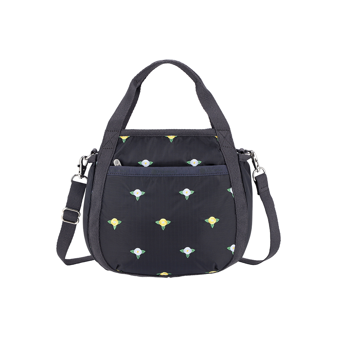 Peony Embroidery Small Jenni Top Handles Crossbody Bag